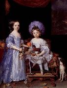 Painting by John Michael Wright of Catherine Cecil and James Cecil,, John Michael Wright